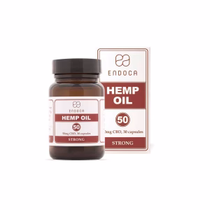 Endoca kapsler Heated 30 styk - 50mg (1500mg CBD) - ekstra stærk styrke