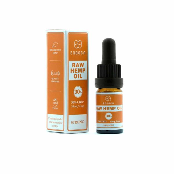 Endoca dråber RAW 30% - 10ml flaske (3000mg CBDa+CBD) - ekstra stærk styrke - 10mg per olie dråbe - gylden rød - Billede 9