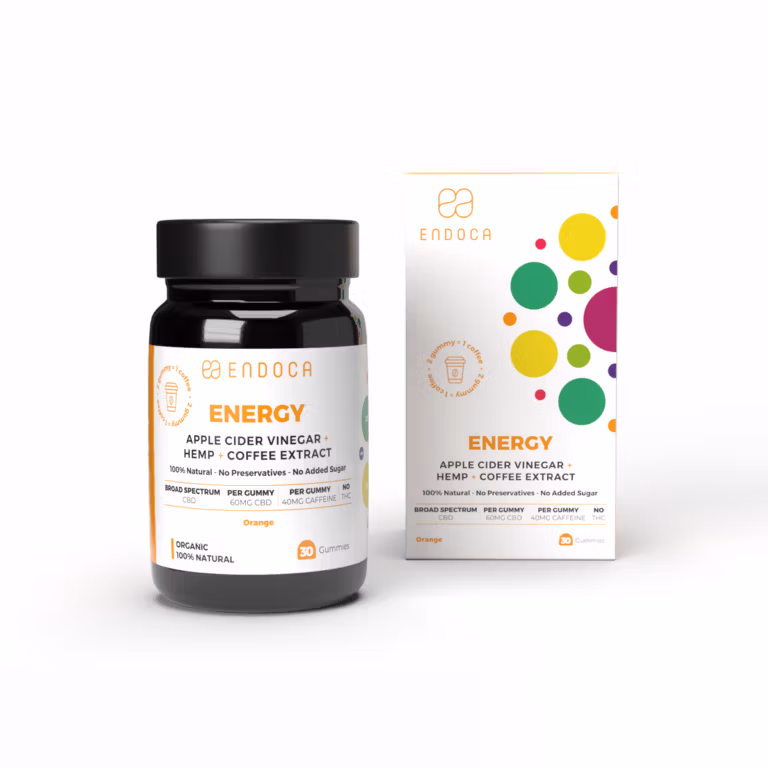 Ζελεδάκια Endoca Energy με πορτοκάλι, καφέ και μήλο - 60mg CBD + 40mg καφεΐνης ανά ζελεδάκι - Χωρίς THC - ισχυρή περιεκτικότητα - Εικόνα 4