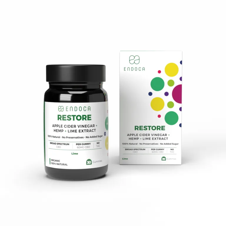 Ζελεδάκια Endoca με CBD μήλο και λάιμ "Restore" 20mg CBD ανά ζελεδάκι – Χωρίς THC – μέτριας ισχύος - Εικόνα 3