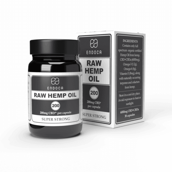 Endoca kapsler RAW - 30 styk 200mg (6000mg CBDa+CBD) - super stærk styrke - Billede 4