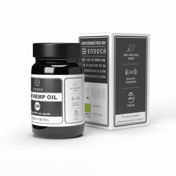 Endoca kapsler RAW - 30 styk 200mg (6000mg CBDa+CBD) - super stærk styrke - Billede 2