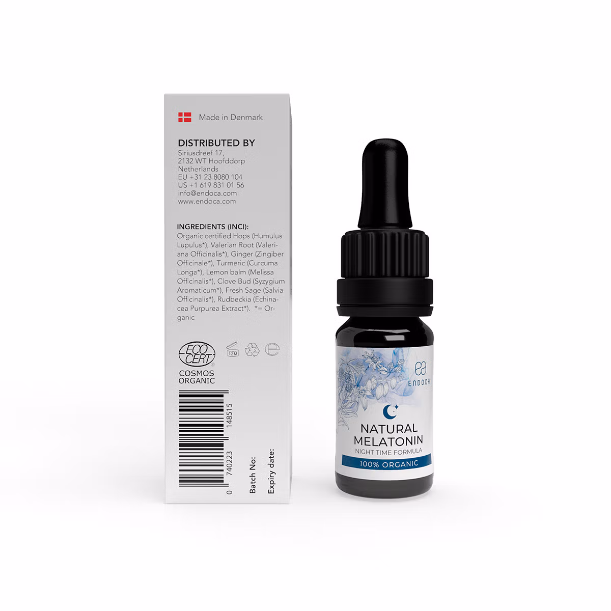 „Endoca“ miego palaikymo lašai – 10 ml lašai su žolelėmis + CBD 500 mg, CBN 1000 mg ir CBG 500 mg – 2 paveikslėlis