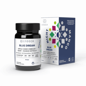 Endoca Blue Dreams nat vingummier med mango - 10mg CBD + 5mg CBN + 2mg CBG pr gummi – stærk styrke