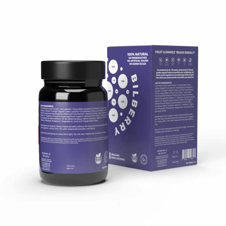 Ζελεδάκια Endoca Brain Energy με μύρτιλο - 40mg CBD ανά ζελεδάκι - Χωρίς THC - ισχυρής ισχύος - Εικόνα 2