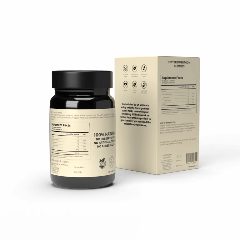 Endoca Oyster 30 ζελεδάκια 50mg εκχύλισμα μανιταριών ανά ζελεδάκι - Εικόνα 4