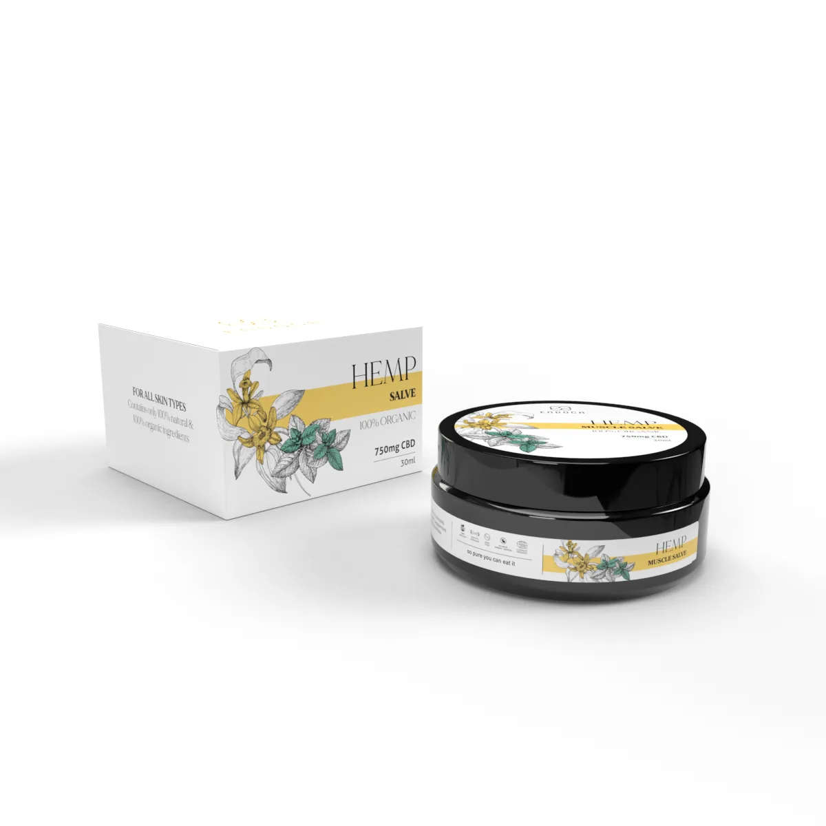 Eli cyhyrau meddal Endoca - canolig 30ml - cryfder cryf iawn (750mg CBD) - Delwedd 3