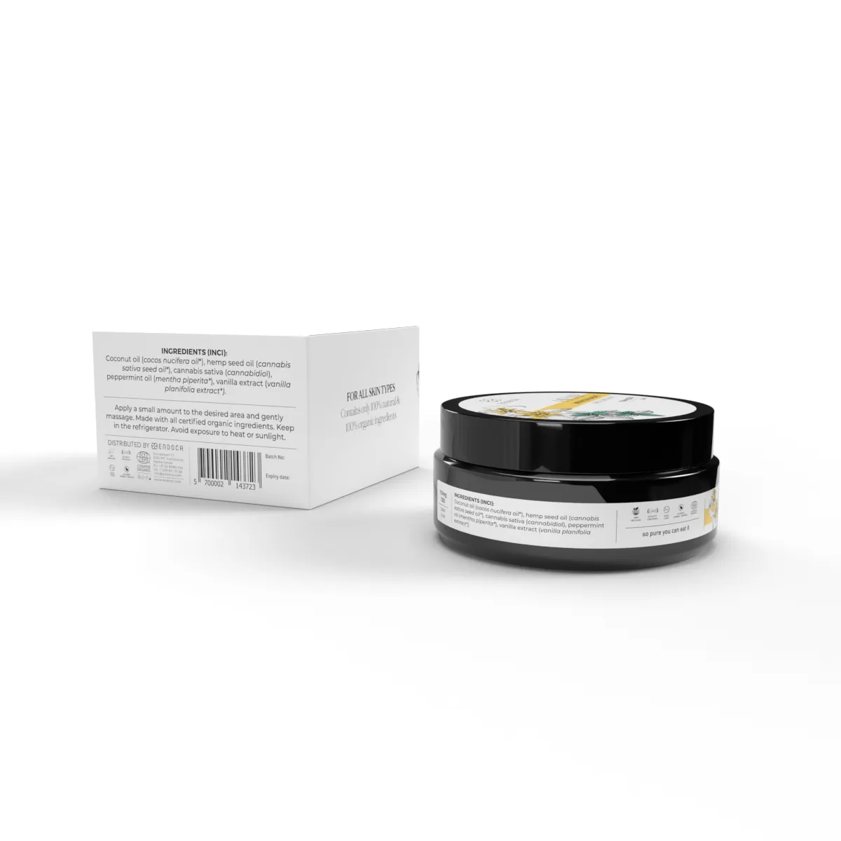Eli cyhyrau meddal Endoca - canolig 30ml - cryfder cryf iawn (750mg CBD) - Delwedd 4